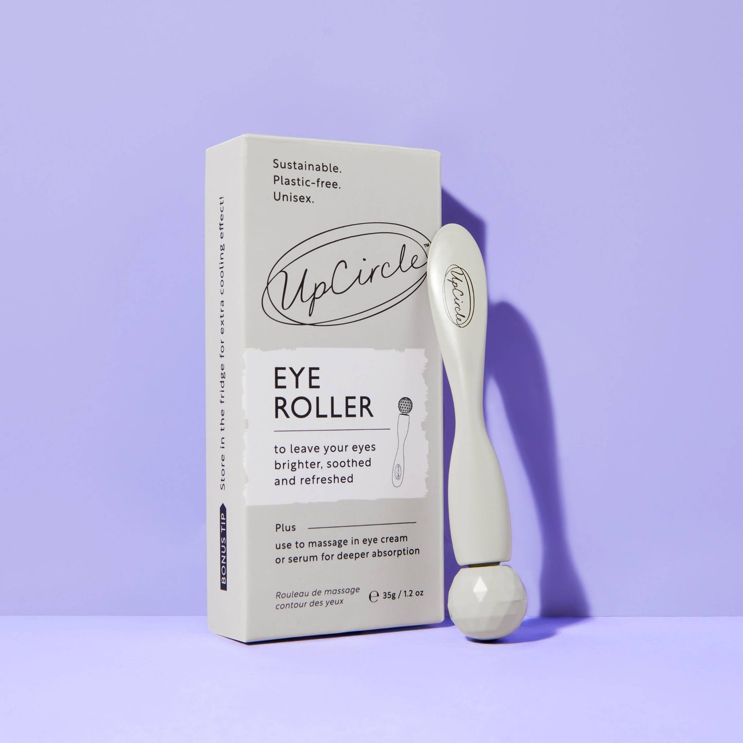 Plastic Free Eco Eye Roller for dark circles + puffy eyes