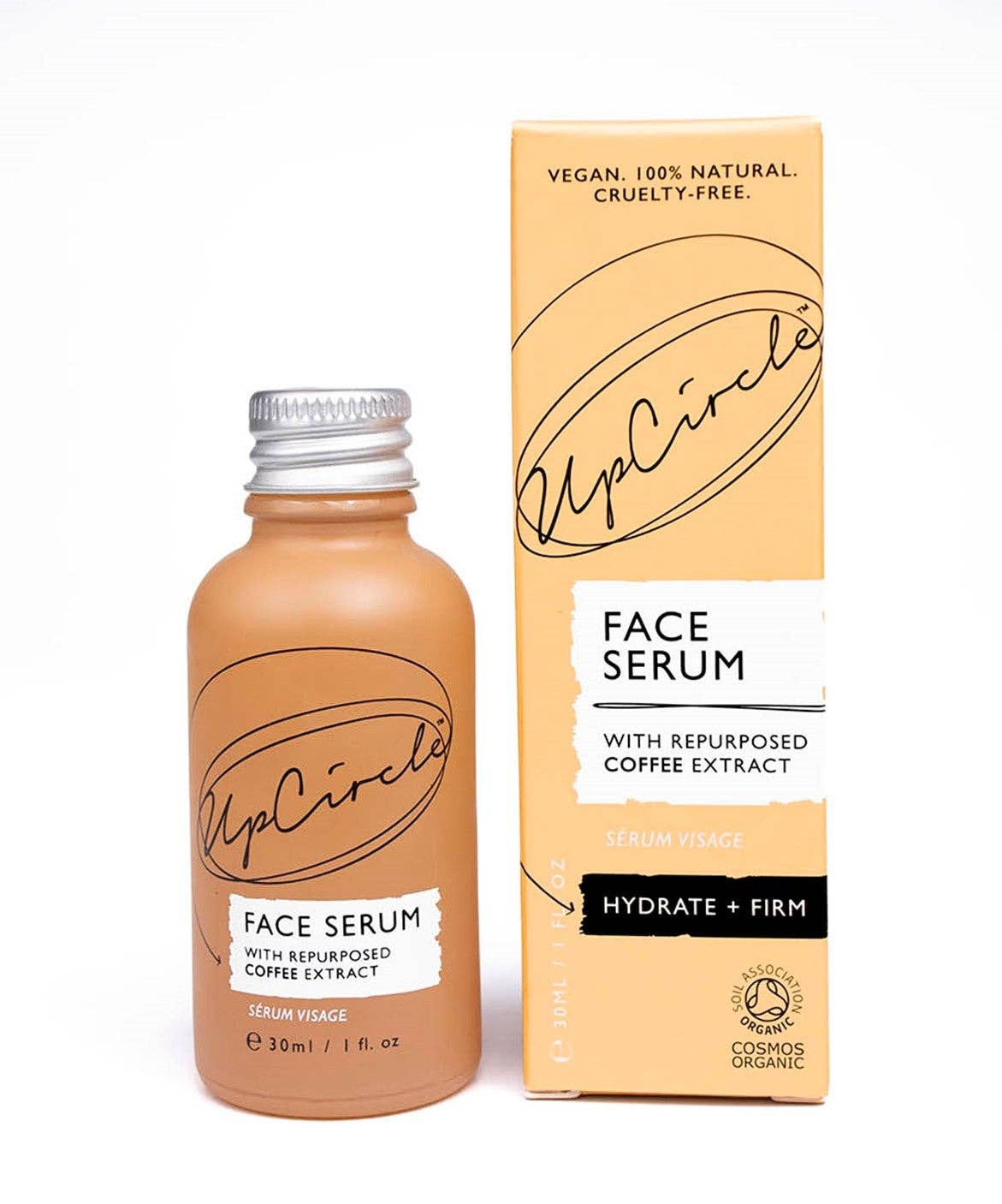 Collagen Boosting Facial Oil - Serum with Coffee + Rosehip: Pipette