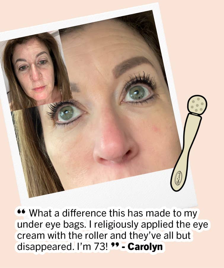 Plastic Free Eco Eye Roller for dark circles + puffy eyes