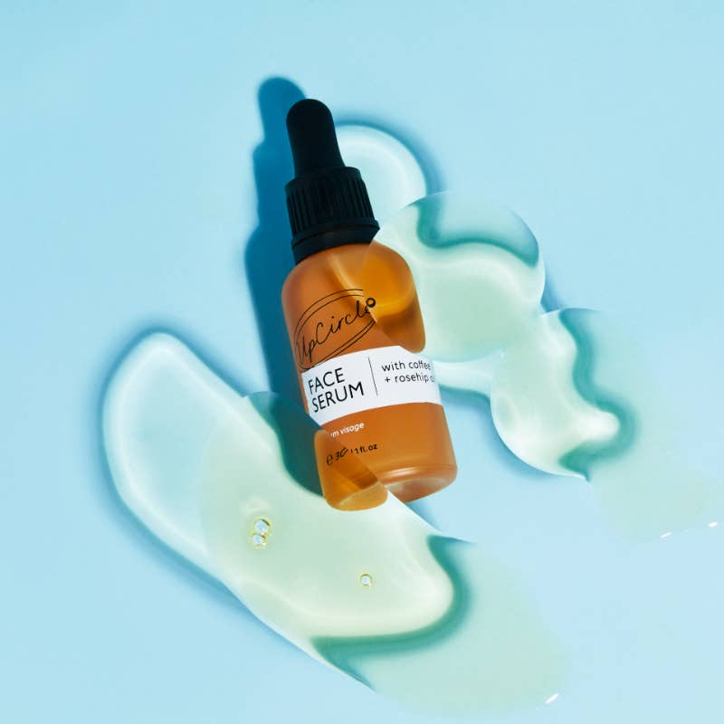 Collagen Boosting Facial Oil - Serum with Coffee + Rosehip: Pipette