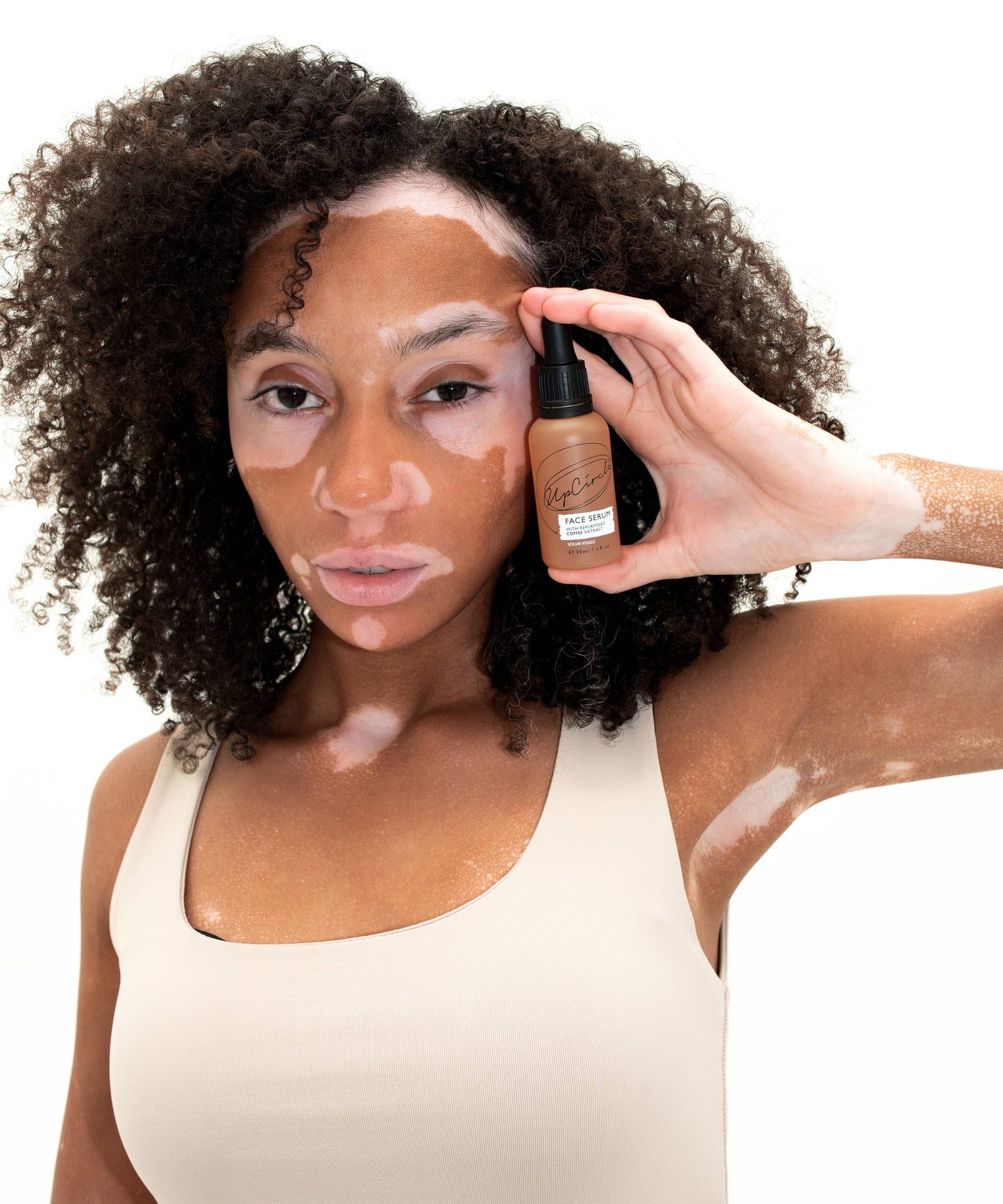 Collagen Boosting Facial Oil - Serum with Coffee + Rosehip: Pipette