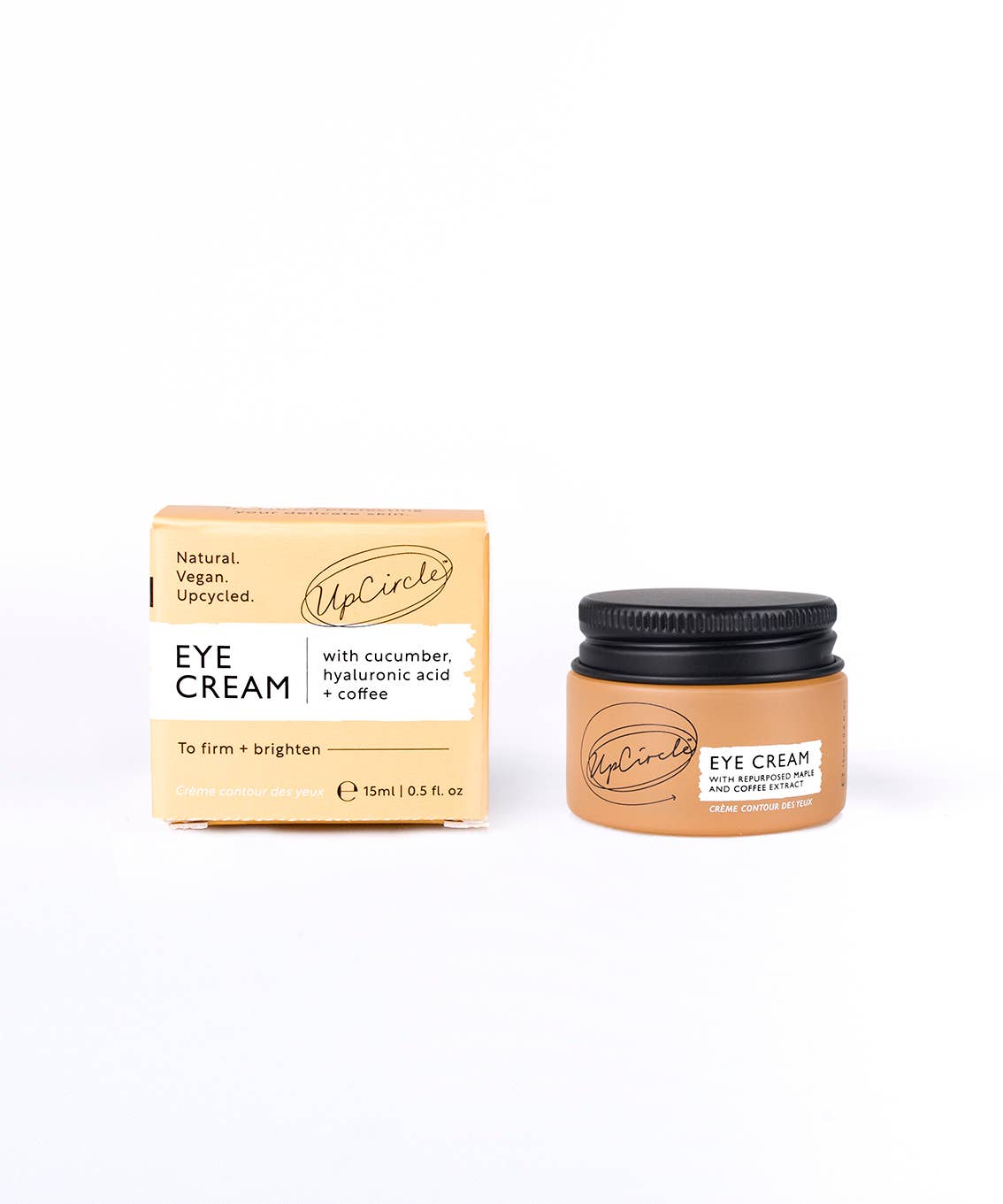 Eco Vegan Eye Cream with Cucumber, Hyaluronic Acid + Coffee