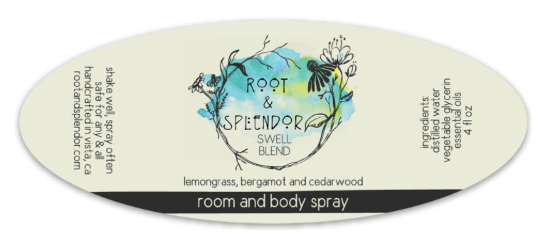 Swell Blend - Lemongrass, Bergamot & Cedarwood: 4 fl oz