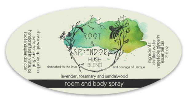 Hush Blend - Lavender, Rosemary & Sandalwood: 4 fl oz