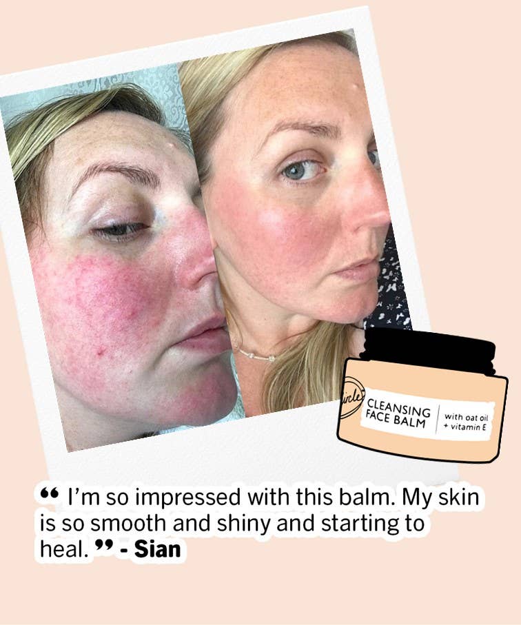 Natural Cleansing Balm makeup remover with Oat + Vitamin E