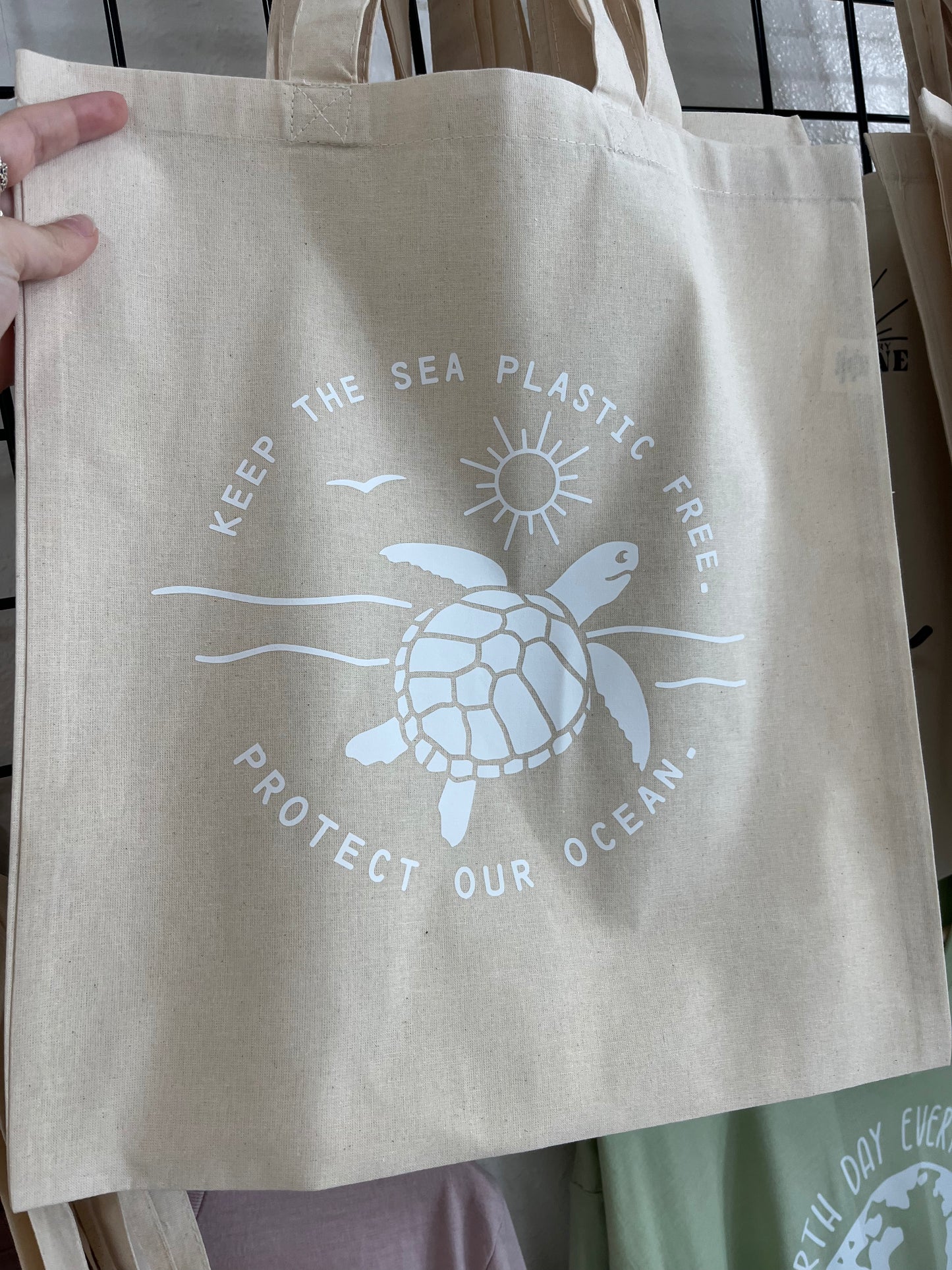 Natural Cotton Canvas Basic Tote Bags