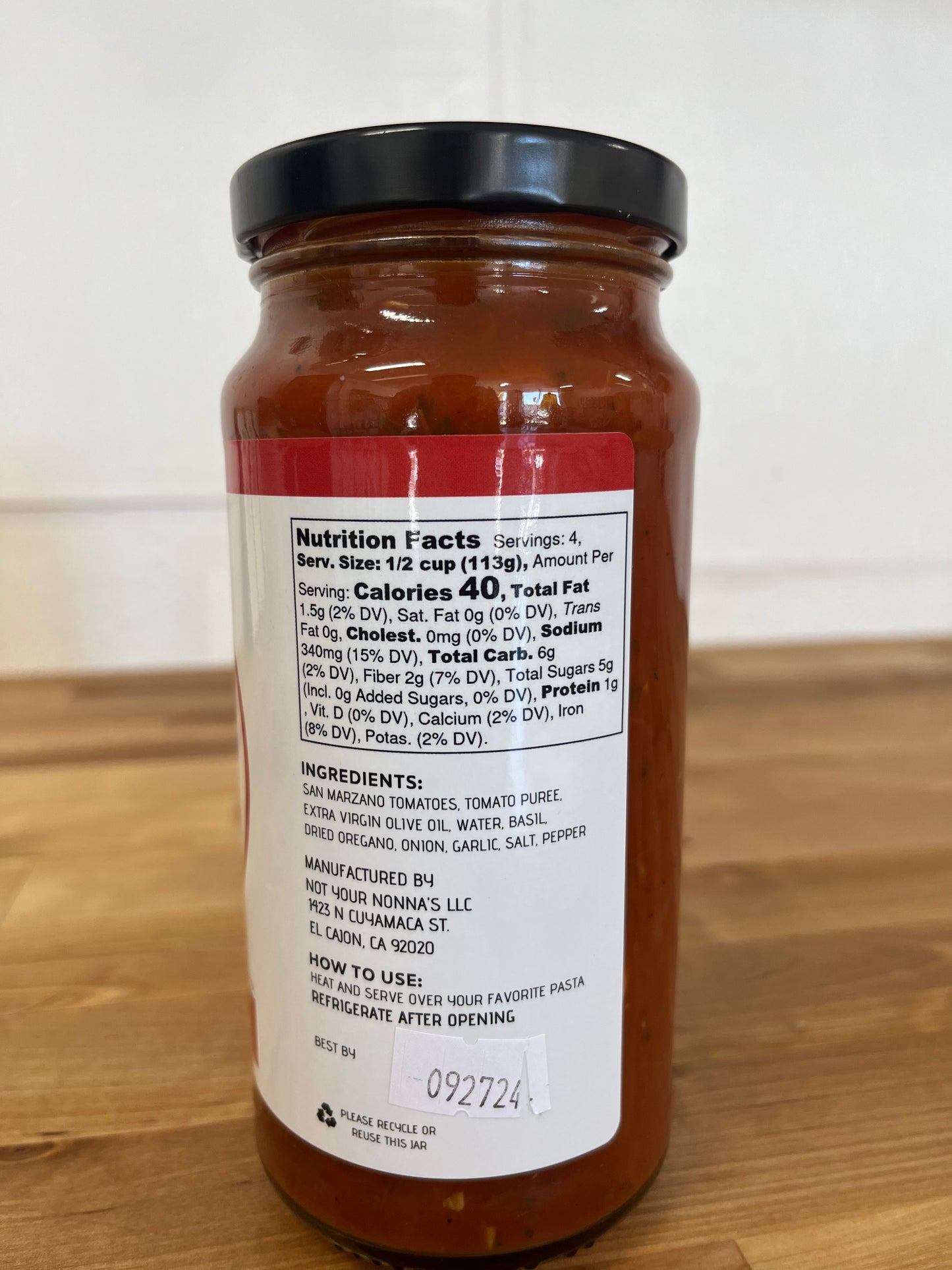 Classic Marinara - Vegan