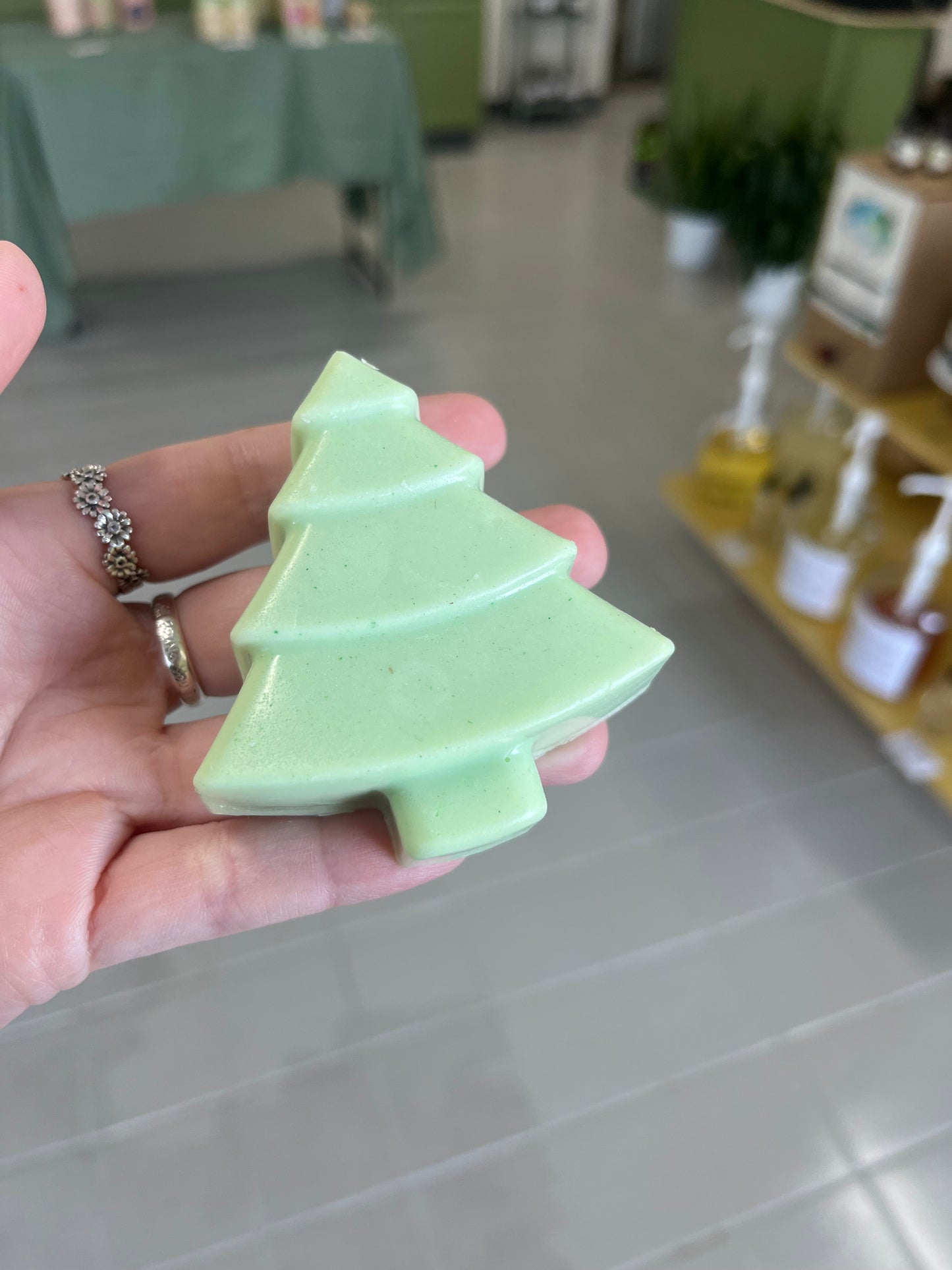 Goats Milk Christmas Tree Soap