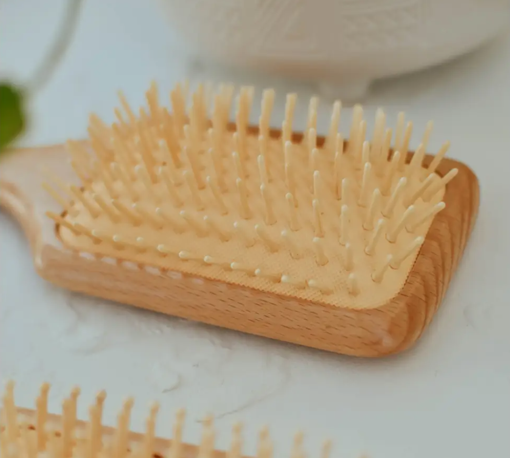 Bamboo Straight Tip Pin Hairbrush