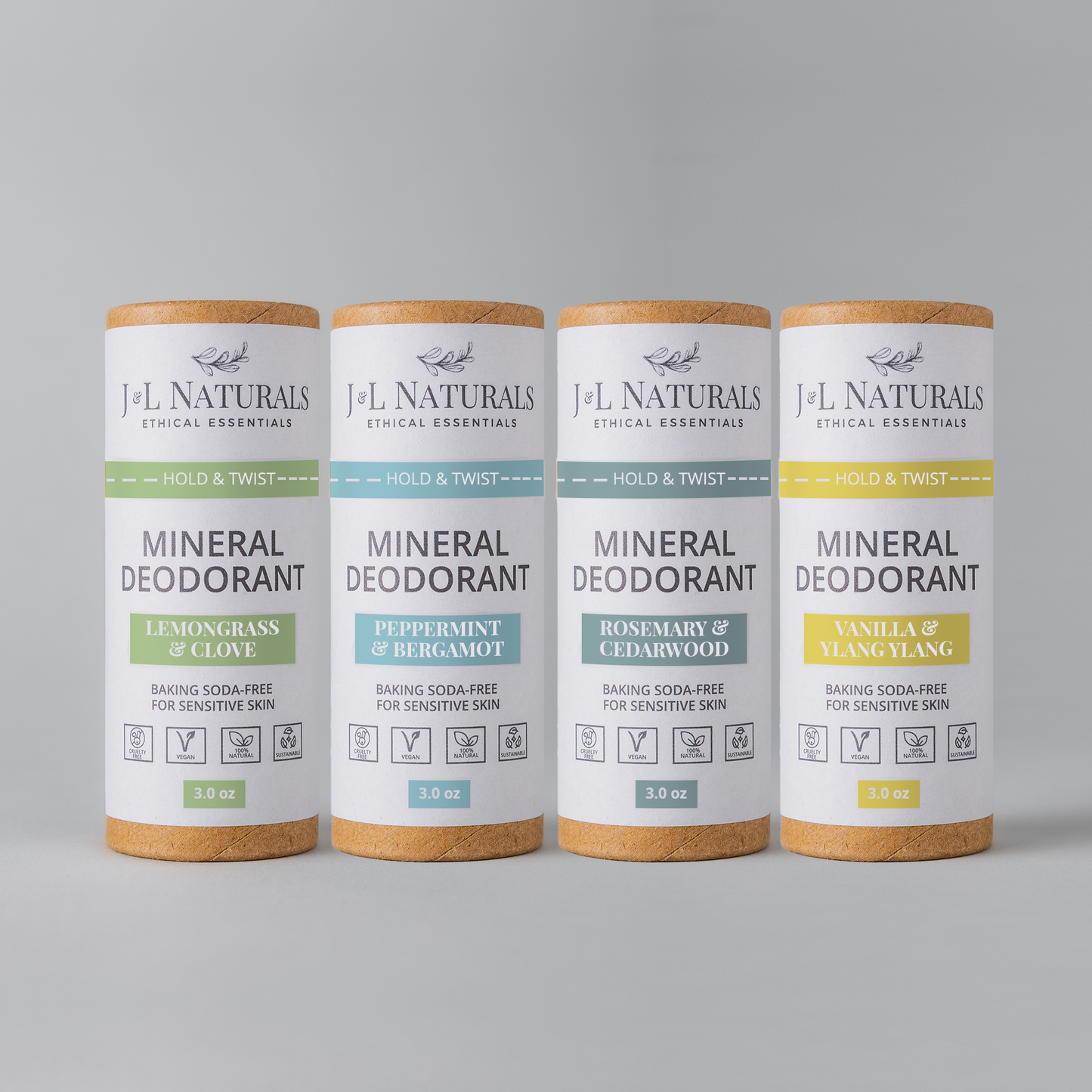 Mineral Deodorant (Baking-Soda Free): Lemongrass & Clove