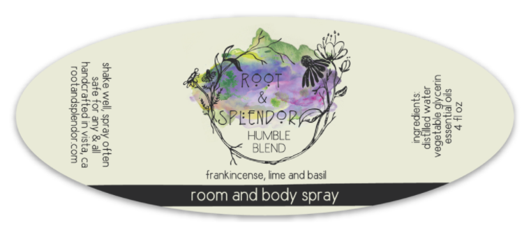 Humble Blend - Frankincense, Lime & Basil: 4 fl oz