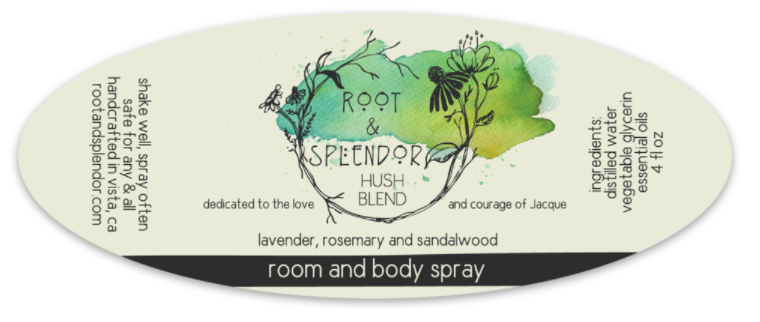 Hush Blend - Lavender, Rosemary & Sandalwood: 4 fl oz