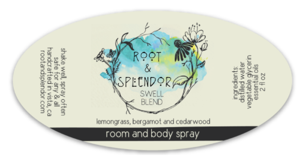 Swell Blend - Lemongrass, Bergamot & Cedarwood: 4 fl oz