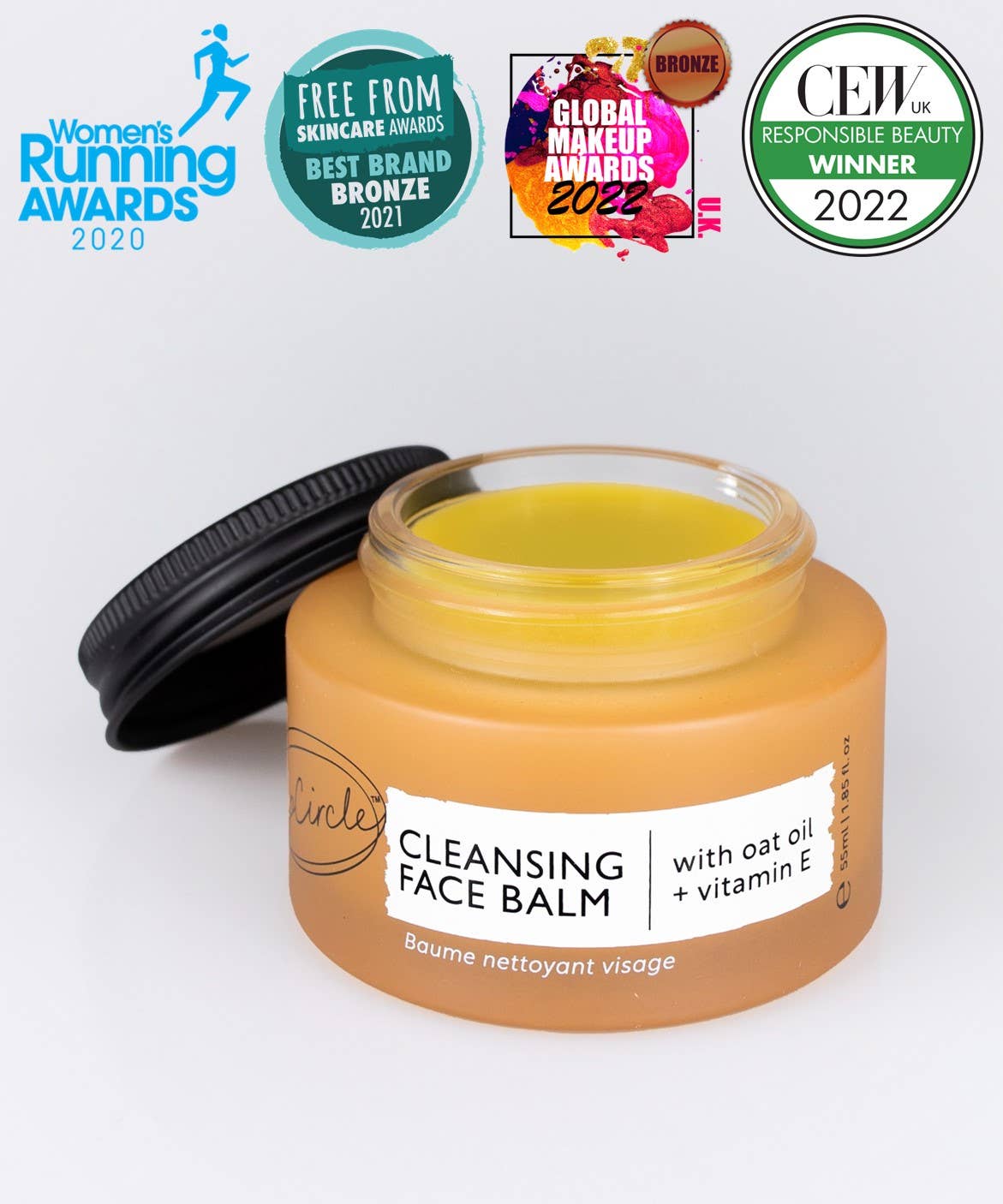 Natural Cleansing Balm makeup remover with Oat + Vitamin E