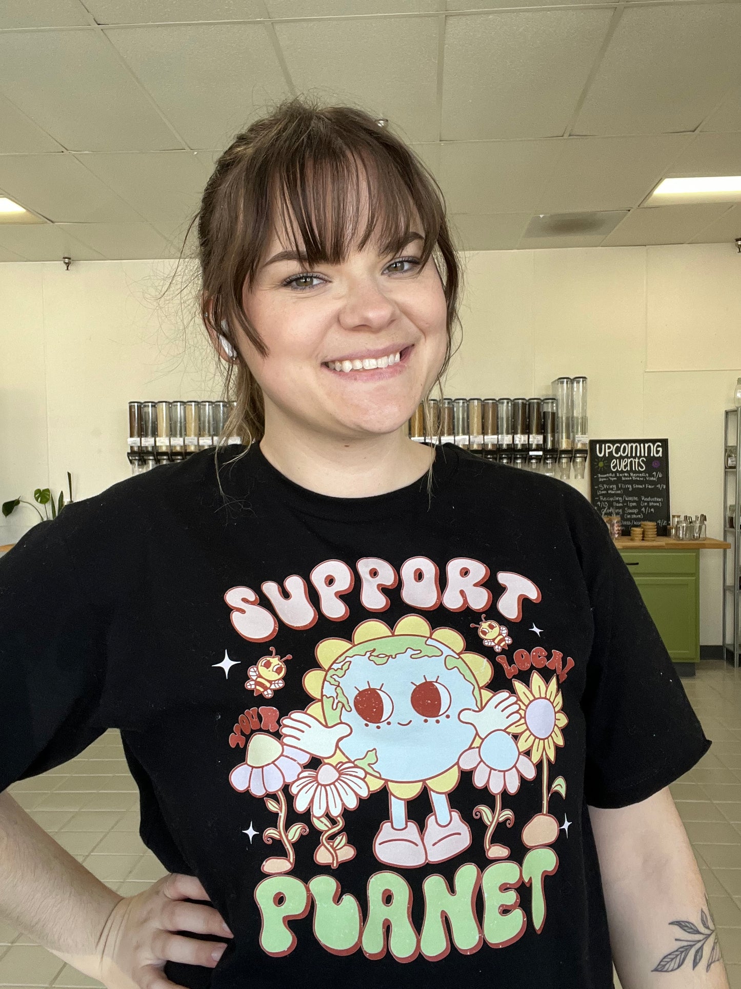 Support Your Local Planet - Cropped Shirt