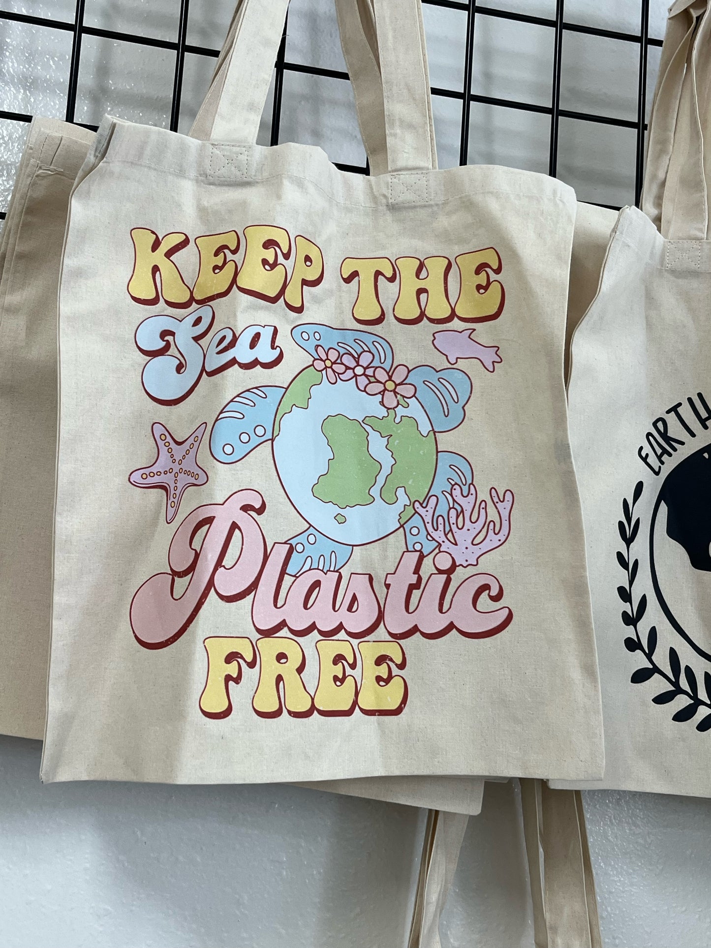 Natural Cotton Canvas Basic Tote Bags
