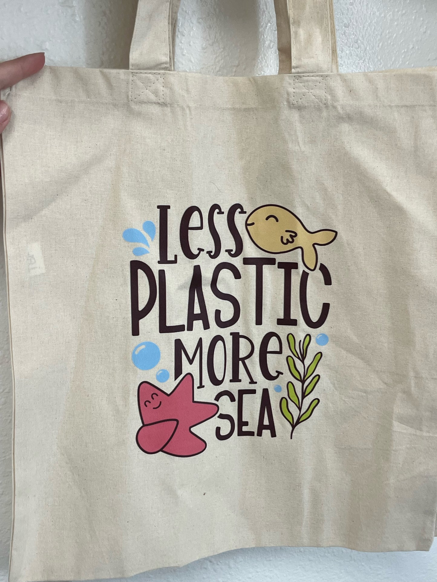 Natural Cotton Canvas Basic Tote Bags