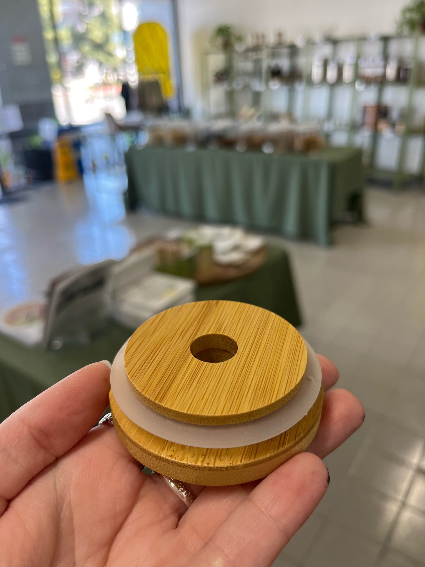 Regular Mouth Bamboo Lid