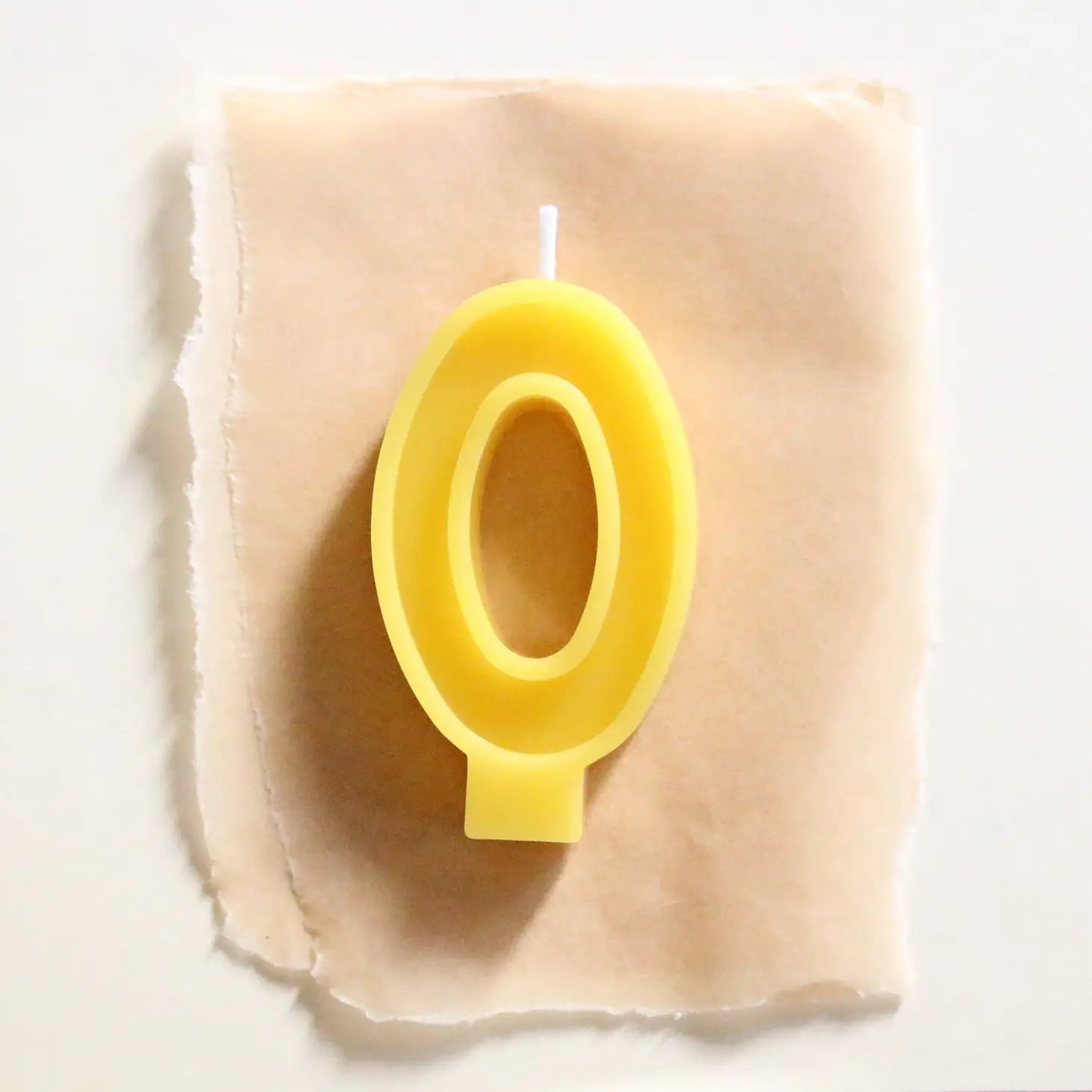 Beeswax Number Candle