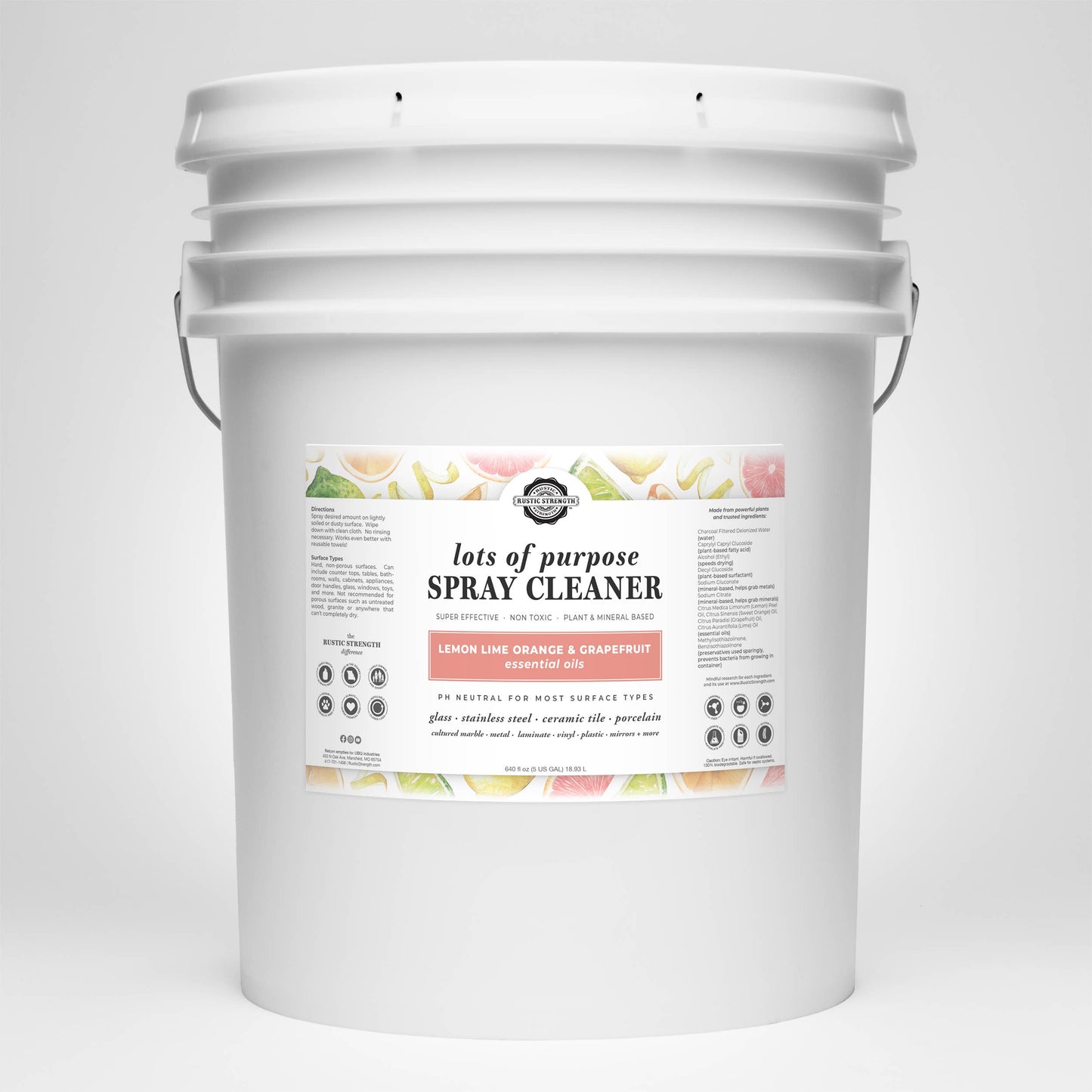 Multipurpose All-Surface Spray Cleaner | Toxin Irritant Free - Priced Per Ounce