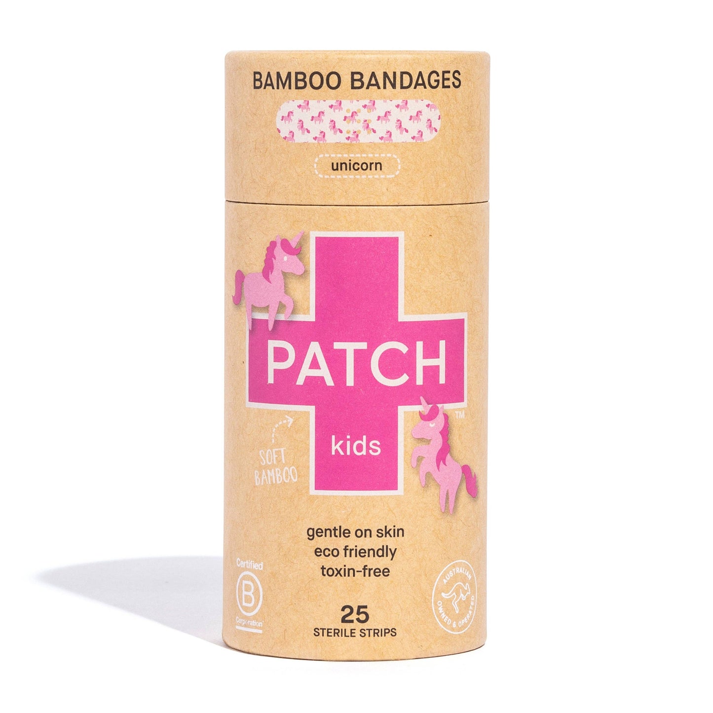 PATCH Kids Bamboo Bandages UNICORN - 25 Strips