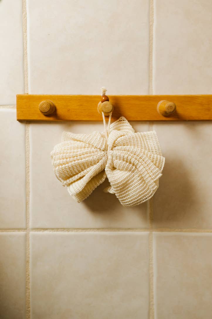 Shower Pouf | Ramie Exfoliating Sponge | Holiday Bestseller