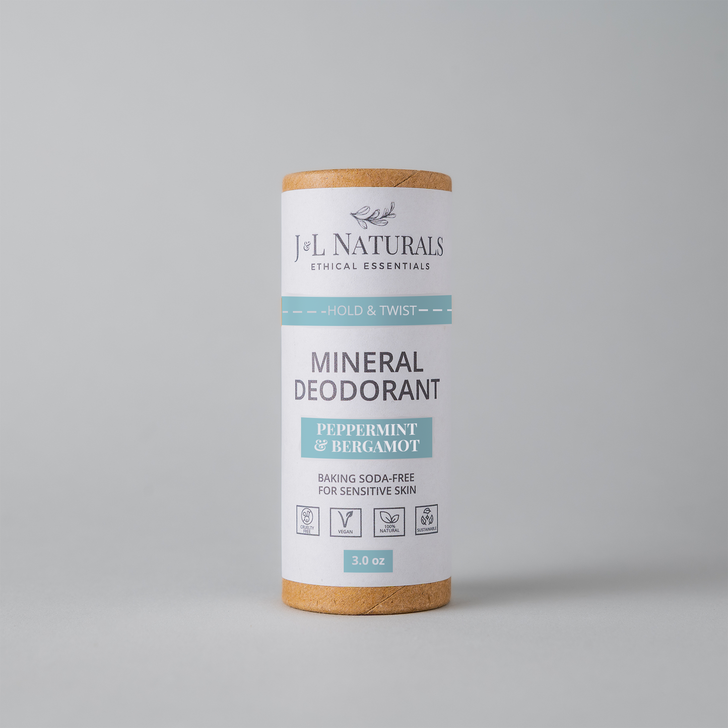Mineral Deodorant (Baking-Soda Free): Peppermint & Bergamot