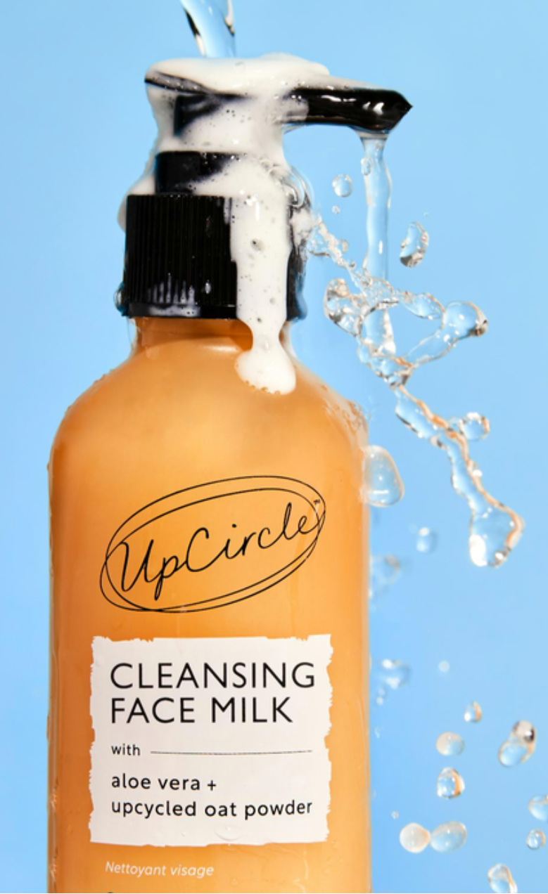 Natural Cleansing Face Milk makeup remover with Aloe Vera & Upcycled Oat Powder